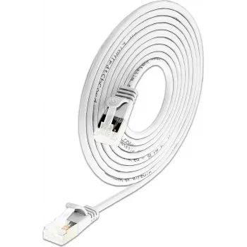 Wirewin Slim Cat6a Light patch kábel, okrúhly, U/FTP, Ø 3,8 mm, biely (PKW-LIGHT-STP-K6A 0.15 WS)