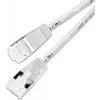 Wirewin Slim Cat6a Light patch kábel, okrúhly, U/FTP, Ø 3,8 mm, biely (PKW-LIGHT-STP-K6A 0.15 WS)