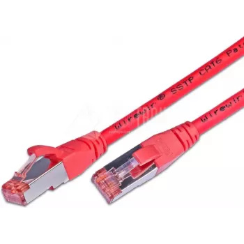 Wirewin Cat6 S/FTP patch kábel, 0,5 m, červený