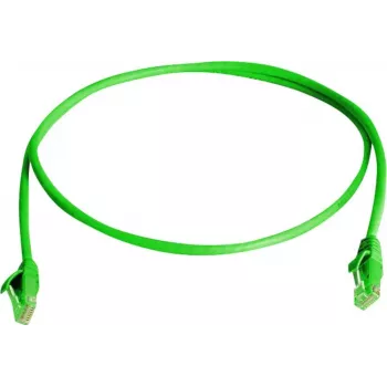 Telegärtner Cat6 U/UTP patch kábel, 0,5 m, zelený