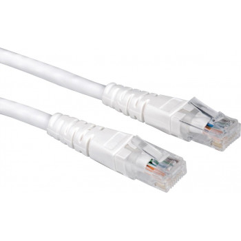 Secomp Cat6 U/UTP patch kábel RJ45, 10 m, biely
