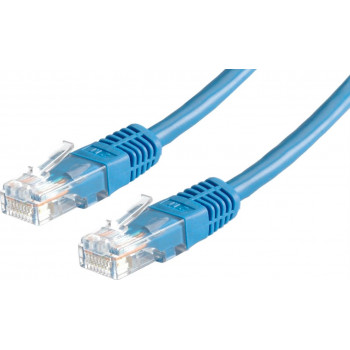 Secomp Cat6 U/UTP patch kábel RJ45, 5 m, modrý