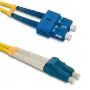 Qoltec optický patch kábel SC/UPC na LC/UPC Singlemode Duplex, 2 m
