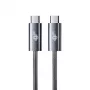 TB Braided USB 3.2 Gen 1 kábel USB-C na USB-C, 1 m, 100 W, čierna