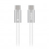 Forcell USB kábel USB-C na USB-C, 2 m, 240 W, biely