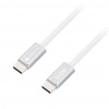 Forcell USB kábel USB-C na USB-C, 2 m, 240 W, biely