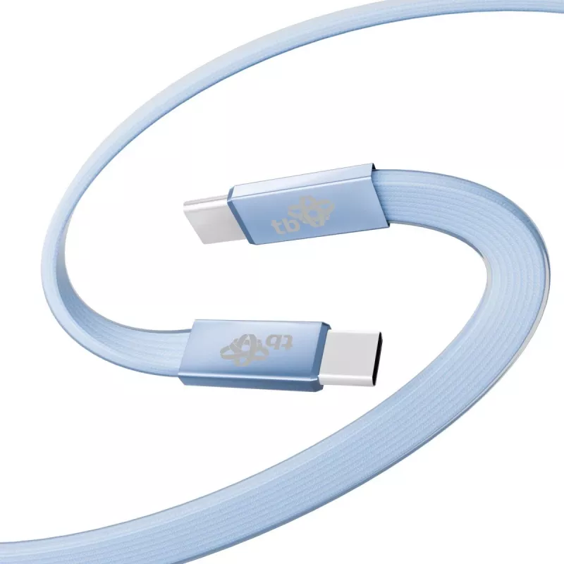 TB USB 2.0 kábel USB-C na USB-C, 1 m, 60 W, modrý