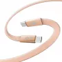 TB USB 2.0 kábel USB-C na USB-C, plochý, 1 m, 60 W, broskyňová