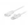 Lanberg Cat5e U/UTP patch kábel RJ45, 0,25 m, biely, balenie 10 ks