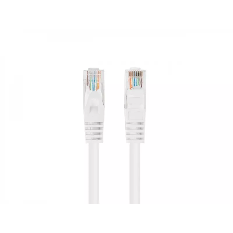 Lanberg Cat5e U/UTP patch kábel RJ45, 0,25 m, biely, balenie 10 ks