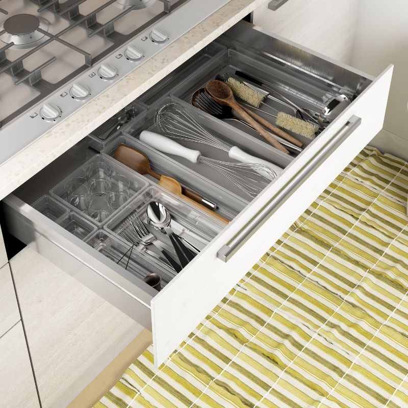 KIS Box Sistemo Organizer 5 37,5 x 7,5 x 5 cm transparentná/svetlosivá