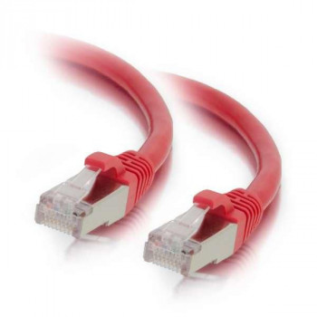 Mercodan Cat6a S/FTP Patch kábel RJ45, 1 m, červená