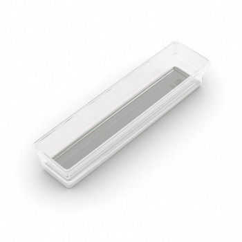 KIS Sistemo Organizer 4 organizér so zásuvkami, 30 x 7,5 x 5 cm, transparentná/svetlosivá