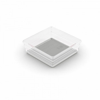 KIS Box Sistemo Organizer 6 15 x 15 x 5 cm transparentná/svetlosivá