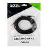 Gizzu 3,5 mm AUX kábel 2 m – čierny