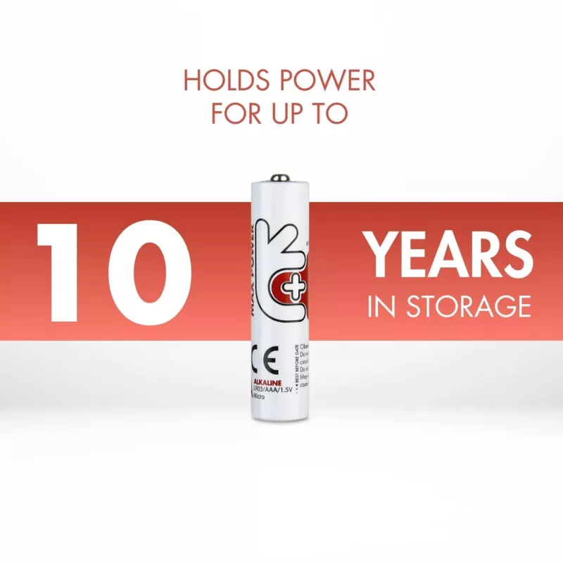 Uniross Max Power alkalické batérie AAA / LR03 1300mAh, 4 ks