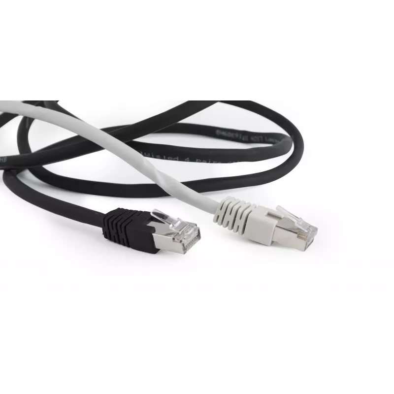 Gembird Cat6a S/FTP patch kábel RJ45, 2 m, čierny, LSZH