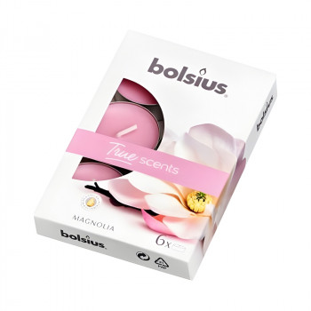 Bolsius True Scents voňavé čajové sviečky, magnólia, 6 ks