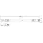 Lanberg Cat6 F/UTP patch kábel RJ45, 2 m, biely