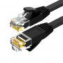 Ugreen plochý Cat6 U/UTP patch kábel RJ45, 0,5 m, čierny