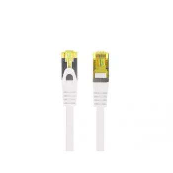 Lanberg Cat6a S/FTP patch kábel RJ45, 0,5 m, biely, LSZH, meď