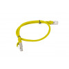 Lanberg Cat6 U/UTP patch kábel RJ45, 0,5 m, žltý