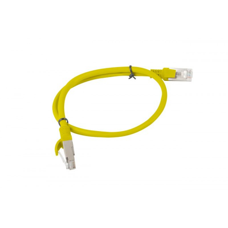 Lanberg Cat6 U/UTP patch kábel RJ45, 0,5 m, žltý