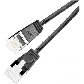 Wirewin Slim Cat6a U/FTP patch kábel RJ45, 3 m, čierny