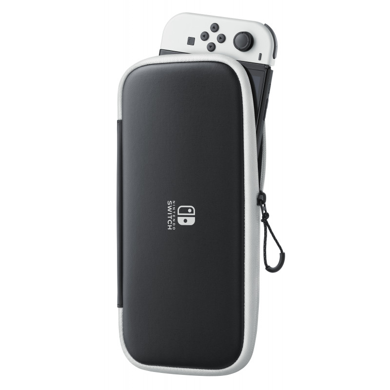 Nintendo Switch puzdro a ochranná fólia na displej (čierna/biela)