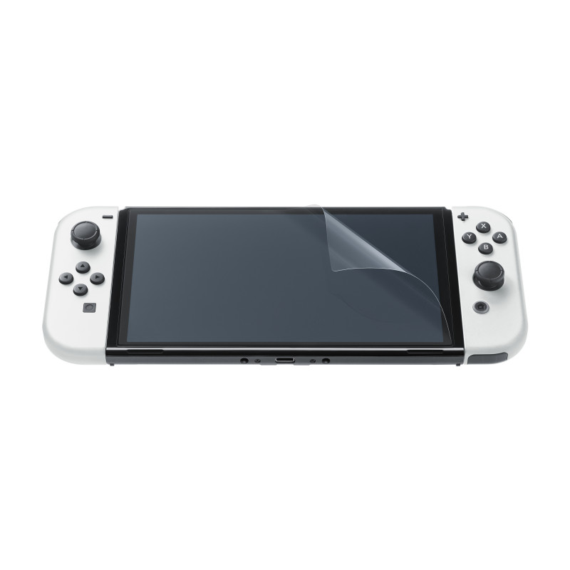 Nintendo Switch puzdro a ochranná fólia na displej (čierna/biela)