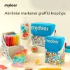 mideer akrylové štetčekové fixky v puzdre, 60 farieb