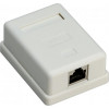 Goobay 1-portová RJ45 zásuvka, CAT 6, STP - tienená