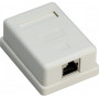Goobay 1-portová RJ45 zásuvka, CAT 6, STP - tienená
