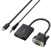 UGREEN CM513 konvertor VGA na HDMI, konektor samec na konektor samica, 1080p Full HD, čierny
