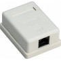 Goobay RJ45 sieťová zásuvka, biela (77632)