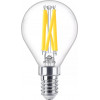 Philips LED classic WarmGlow žiarovka 60W E14, kvapka, číra, stmievateľná
