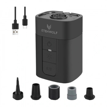 Etenwolf AIR 5 Pro 10400mAh elektrická pumpa (čierna)