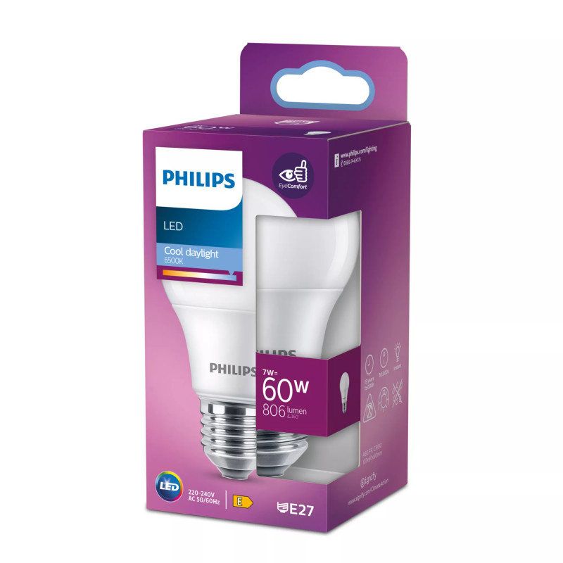 Philips LED žiarovka A60 E27 60W