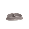 Stefanplast dvojitá miska na krmivo Chic 0,25+0,25L 27x17,5x7,2cm svetlosivá