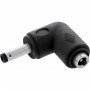 InLine® DC adaptér, 4,0 x 1,7 mm, konektor samec/samica, zahnutý, čierny