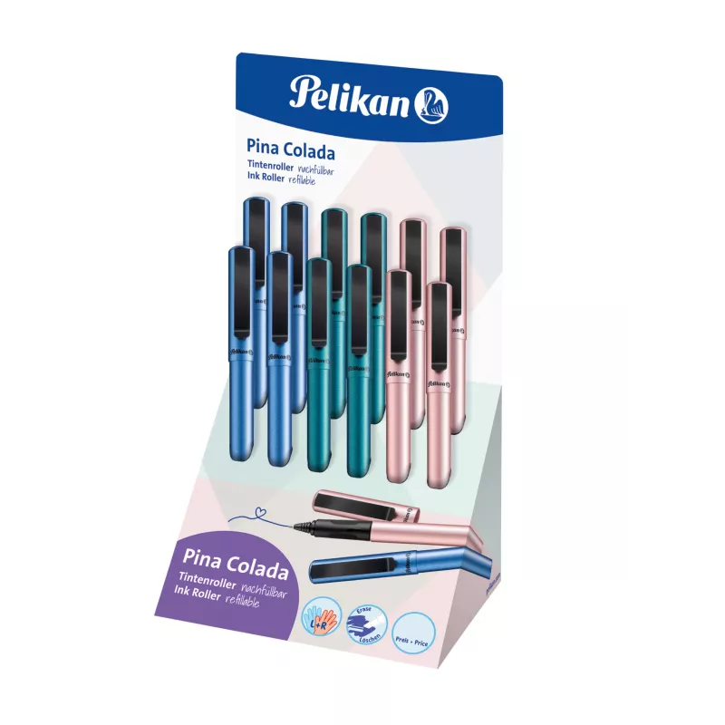 Pelikan Pina Colada rollerball pero, balenie 12 ks, kovové telo a uzáver, čierne (605502)