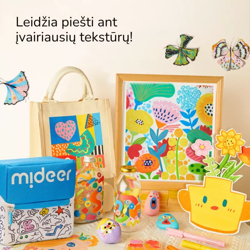 Mideer akrylové fixky v puzdre, 24 farieb