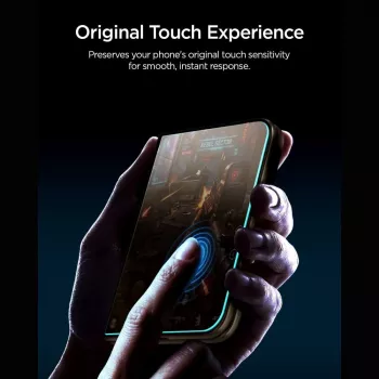 Spigen Glas.TR EZ Fit Pro AC Privacy ochranná sklenená fólia displeja pre iPhone Duo (AGL12016)