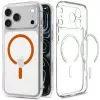Spigen Ultra Hybrid MagSafe puzdro pre iPhone 17 Pro Max / 18 Pro Max, priehľadné/oranžové (ACS12122)