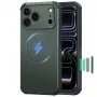 ESR Cyber Tough MagSafe puzdro pre iPhone 17 Pro / 18 Pro, zelená