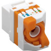 Techly 028573 Keystone modul RJ45 UTP Cat6, samosvorný, pre PoE