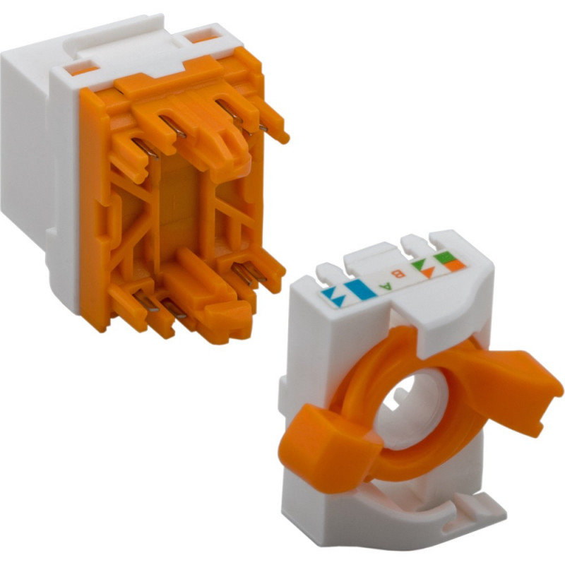 Techly 028573 Keystone modul RJ45 UTP Cat6, samosvorný, pre PoE