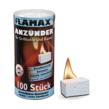 Flamax parafínové zapaľovacie kocky, 100 ks (1318116)