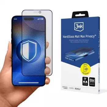 3mk HardGlass Matt Max Privacy sklo pre Apple iPhone 17 Pro (3M008571)