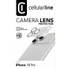 Cellularline ochrana objektívu fotoaparátu pre iPhone 18 Pro, transparentná